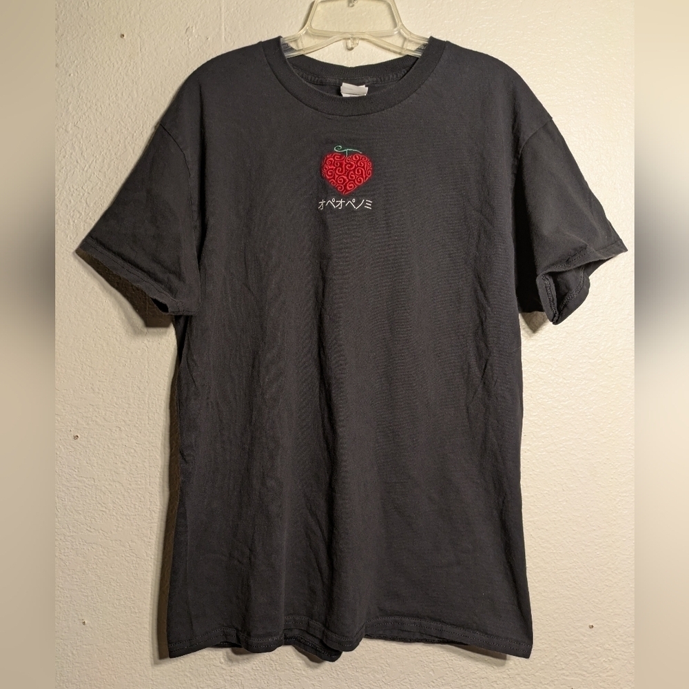 hanes Authentic Gray Graphic T-Shirt Size Large